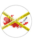 Crime Scene Forensics Edible Icing Cake Topper 04
