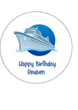 Cruise Ship Edible Icing Cake topper 02