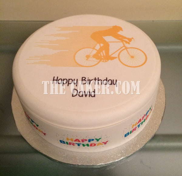 Bicycle Edible Icing Cake Topper 01