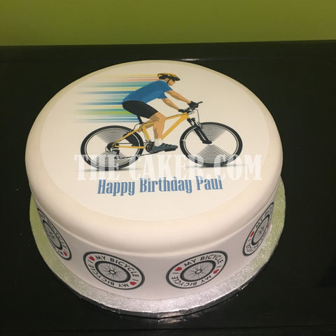 Bicycle Edible Icing Cake Topper 02