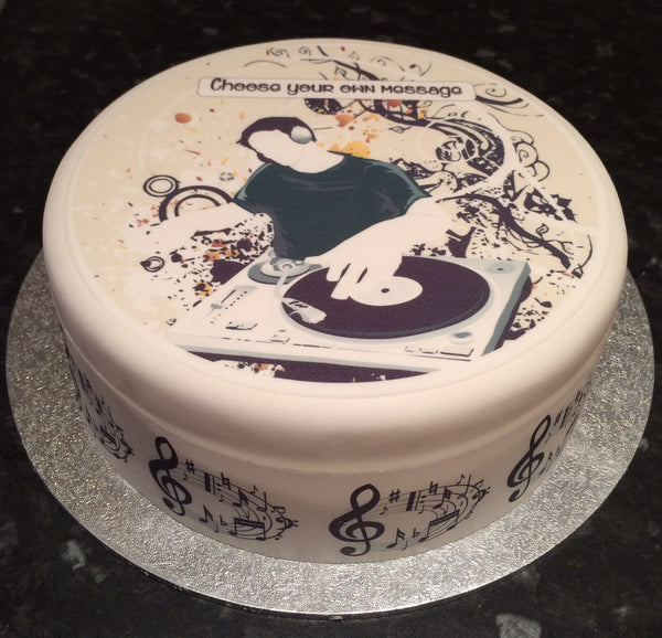 Music Decks DJ Edible Icing Cake Topper 03