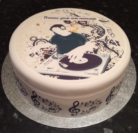 Music Decks DJ Edible Icing Cake Topper 03