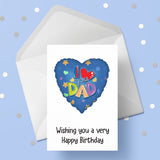 Dad Birthday Card 06 - I Love Dad
