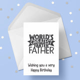 Dad Birthday Card 12 - Funny greatest FARTER