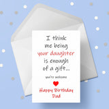 Dad Birthday Card 09 - Funny from Daughter
