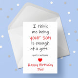 Dad Birthday Card 05 - Funny from Son