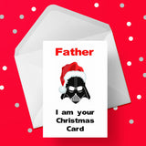 Christmas Card for Dad - Funny Darth Vader I am your card
