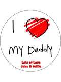 Dad Edible Icing Cake Topper or Ribbon 08