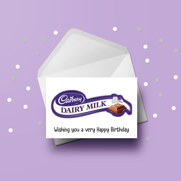 Dairy Milk Chocolate Birthday Card