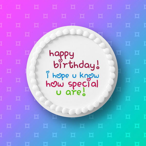 Daughter Edible Icing Cake Topper 03
