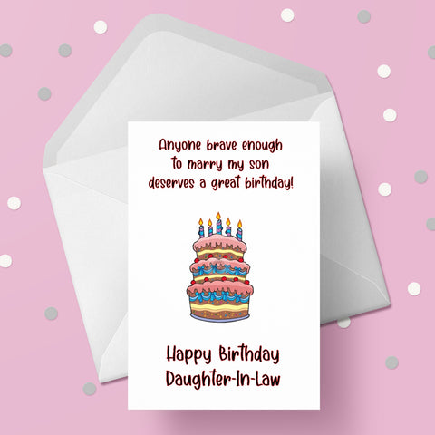 Birthday Card for Daughter in Law 01