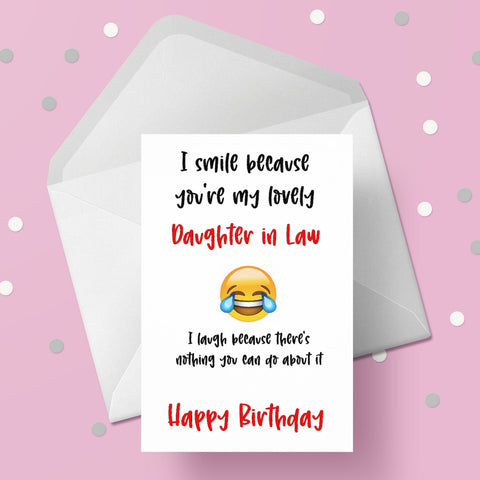 Birthday Card for Daughter in Law 03