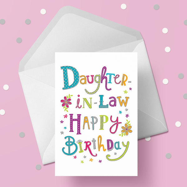 Daughter in Law Birthday Card 02