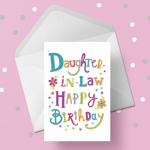 Birthday Card for Daughter in Law 02
