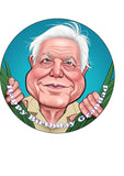 David Attenborough Edible Icing Cake Topper 05