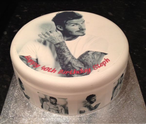 David Beckham Edible Icing Cake Topper 01