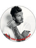 David Beckham Edible Icing Cake Topper 01