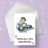 Music Decks DJ Birthday Card 04