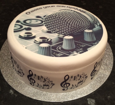 Music Decks DJ Edible Icing Cake Topper 01
