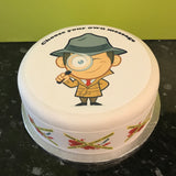 Police Detective Edible Icing Cake Topper