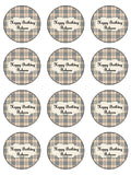 Designer Logo Edible Icing Cake Topper 01