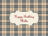 Designer Logo Edible Icing Cake Topper 01