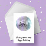 Disco Ball Birthday Card