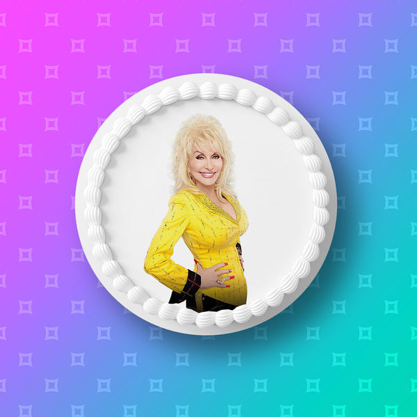 Dolly Parton Edible Icing Cake Topper 02