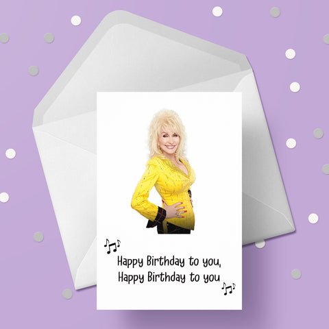 Dolly Parton 02 Birthday Card