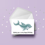 Dolphin Birthday Card 02