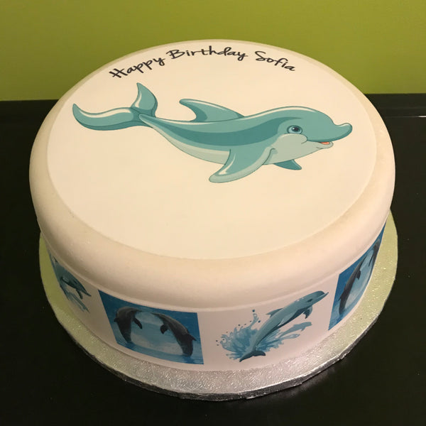 Dolphin 02 Edible Icing Cake Topper
