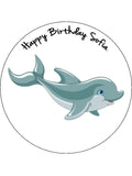 Dolphin Edible Icing Cake Topper 02