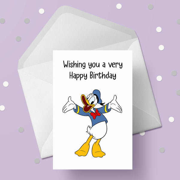 Donald Duck Birthday Card 02