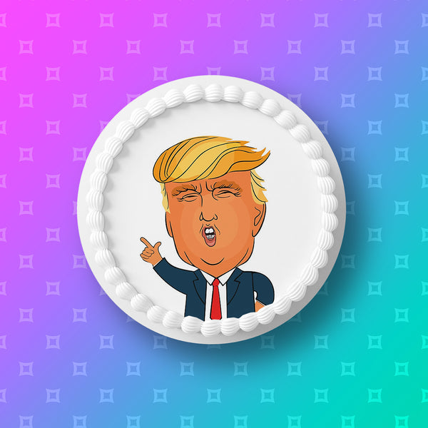 Donald Trump Edible Icing Cake Topper 02