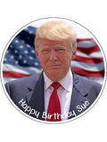 Donald Trump Edible Icing Cake Topper 01