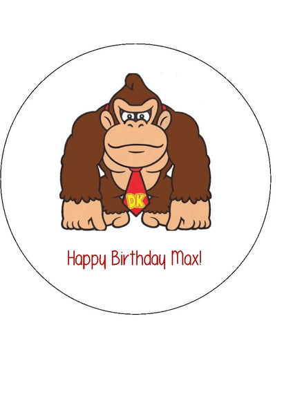 Donkey Kong Edible Icing Cake Topper