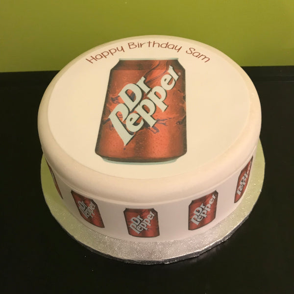 Dr Pepper Can Edible Icing Cake Topper