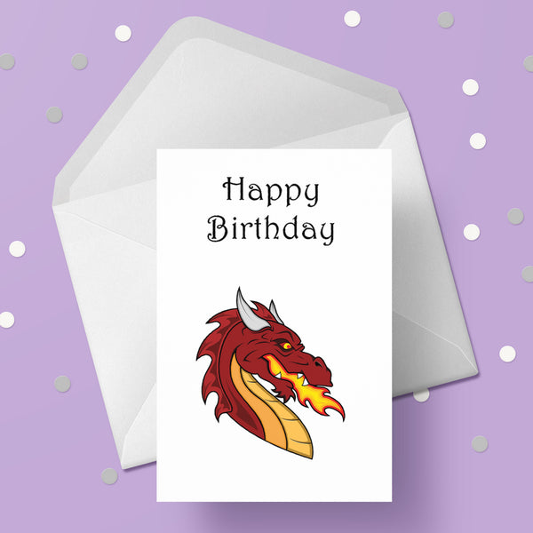 Dragon Birthday Card 02