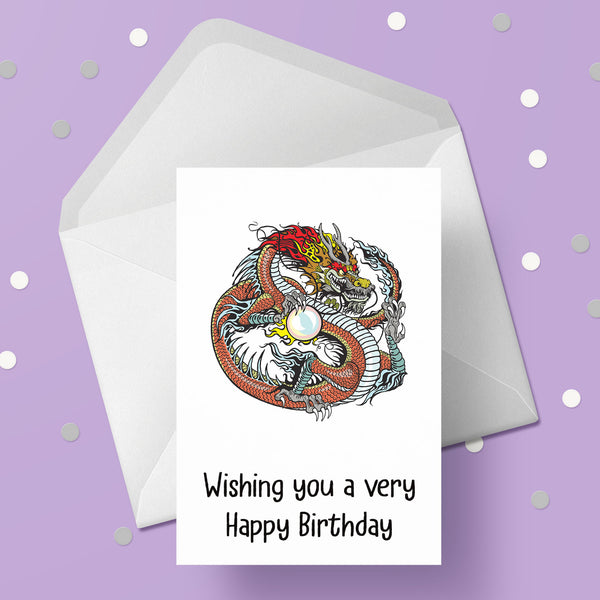 Dragon Birthday Card 04