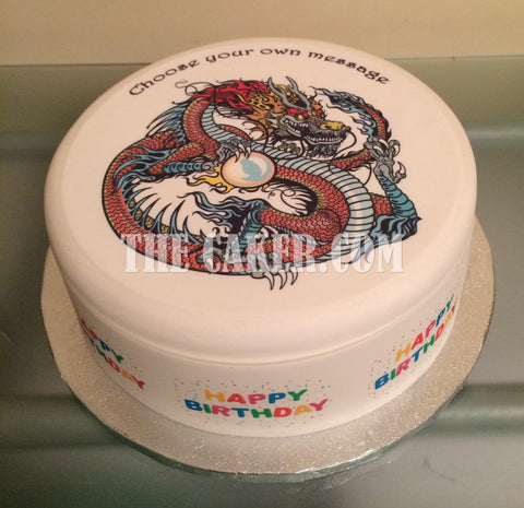 Dragon 04 Edible Icing Cake Topper - Chinese