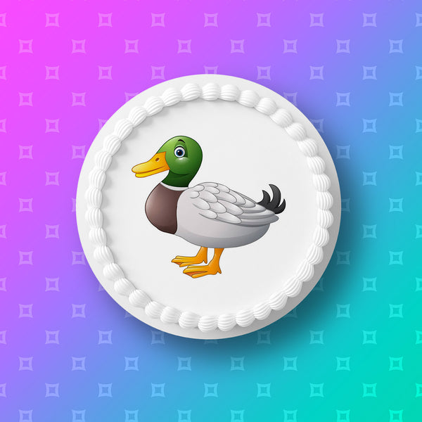 Duck Edible Icing Cake Topper 01