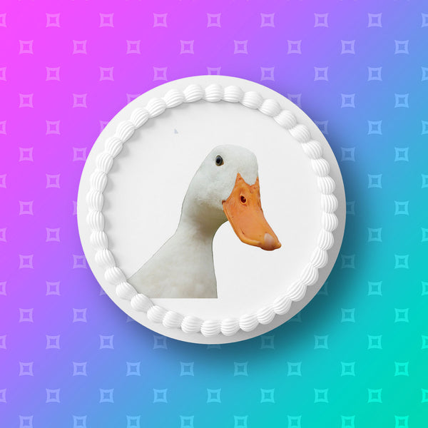Duck Edible Icing Cake Topper 02