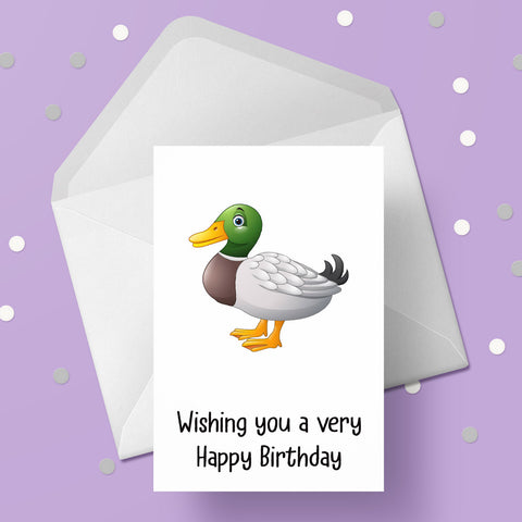Duck 01 Birthday Card