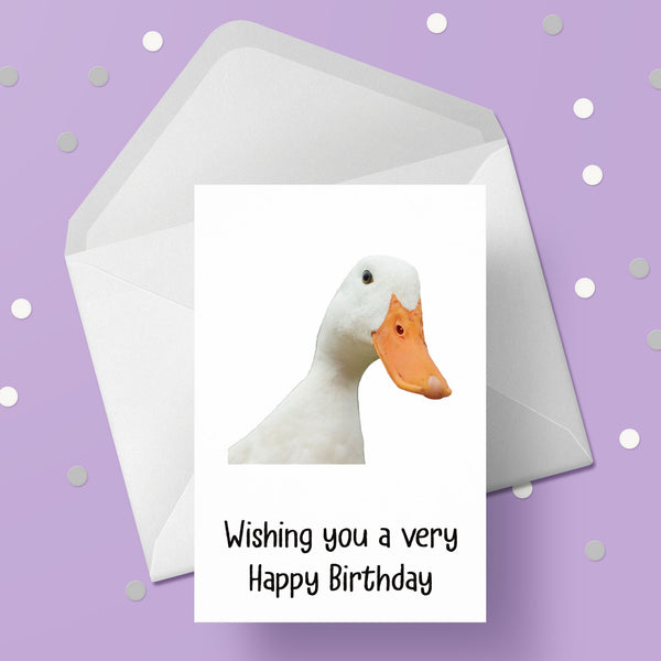 Duck Birthday Card 02