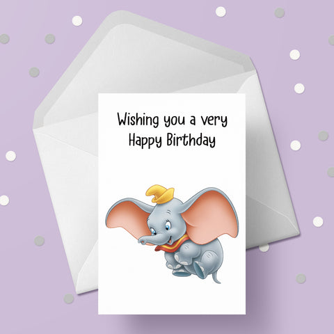 Dumbo Birthday Card
