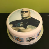 Dwayne Johnson Edible Icing Cake Topper 01