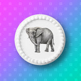 Elephant 03 Edible Icing Cake Topper or Ribbon