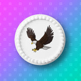 Eagle 01 Edible Icing Cake Topper or Ribbon