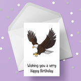 Eagle Birthday Card 01- Bird of Prey Card