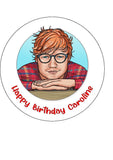 Ed Sheeran 04 Edible Icing Cake Topper or Ribbon